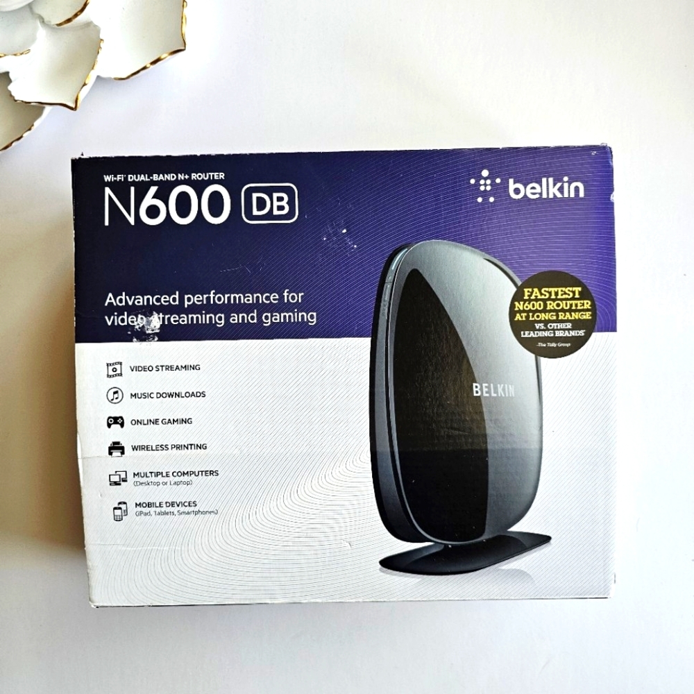 Belkin Wifi Dual-Band N+ Router N600 DB 300 Mbps Wireless F9K1102-TG4